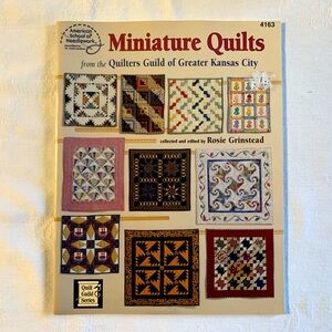 Miniature Quilts 10 Quilting Patterns Book Quilt Guild Series Rosie Grinstead